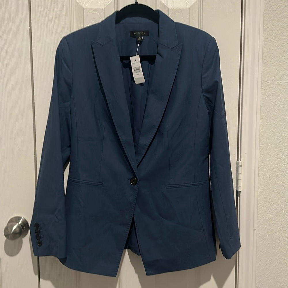 Ann Taylor Blue Suit Jacket